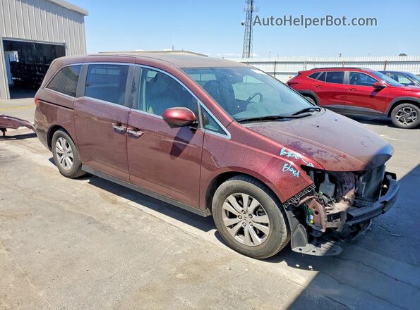 5FNRL5H68GB112237 2016 HONDA ODYSSEY Maroon Front right