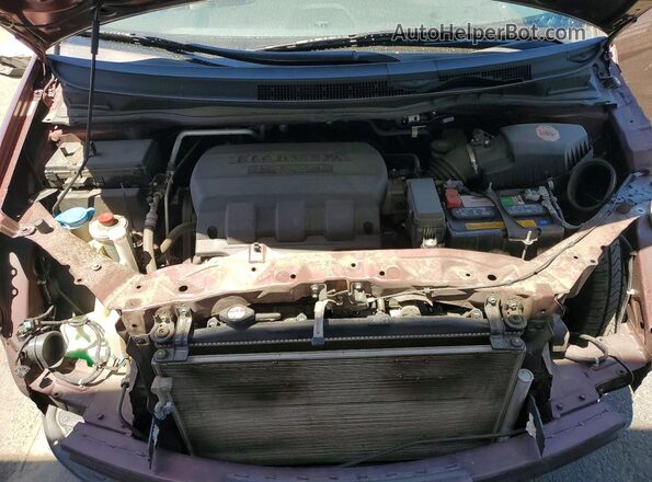 5FNRL5H68GB112237 2016 HONDA ODYSSEY Maroon Engine compartment view