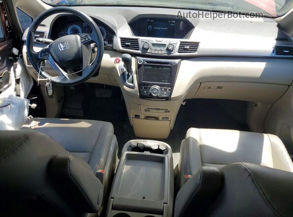 5FNRL5H68GB112237 2016 HONDA ODYSSEY Maroon Dashboard view