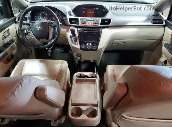 5FNRL5H68HB007781 2017 HONDA ODYSSEY White Առջևի վահանակի տեսք