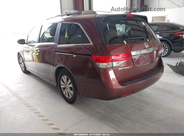 5FNRL5H69GB046331 2016 HONDA ODYSSEY Maroon Rear left