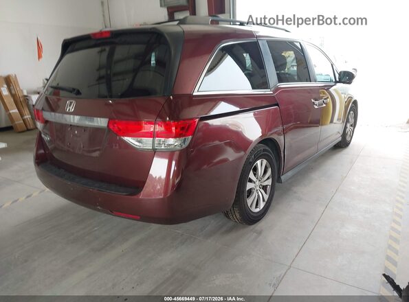 5FNRL5H69GB046331 2016 HONDA ODYSSEY Maroon Rear right