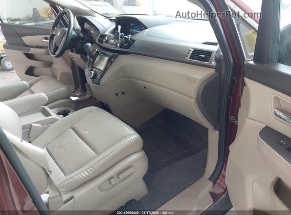5FNRL5H69GB046331 2016 HONDA ODYSSEY Maroon Front interior view