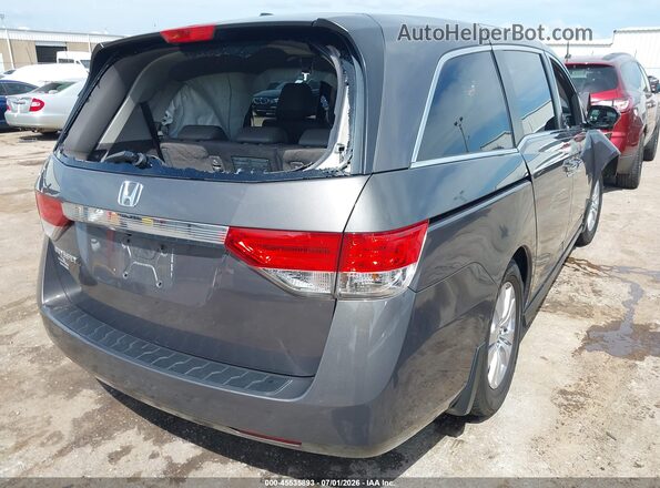 5FNRL5H69GB059922 2016 HONDA ODYSSEY Gray Trasero derecho
