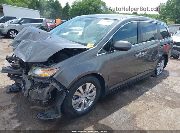 5FNRL5H69GB059922 2016 HONDA ODYSSEY Gray Vista tres cuartos delantera izquierda