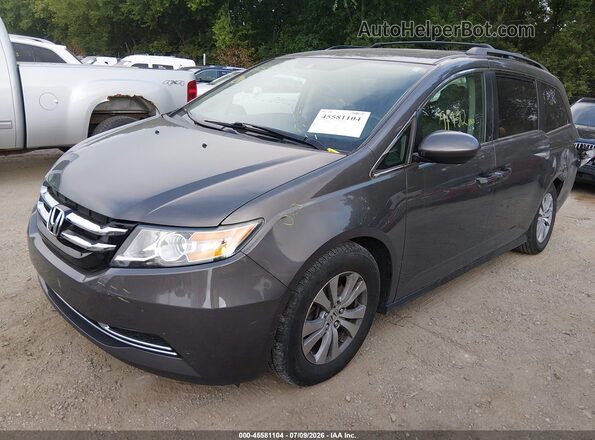 5FNRL5H69HB013895 2017 HONDA ODYSSEY Gray წინა მარცხენა ხედი სამი მეოთხედიდან