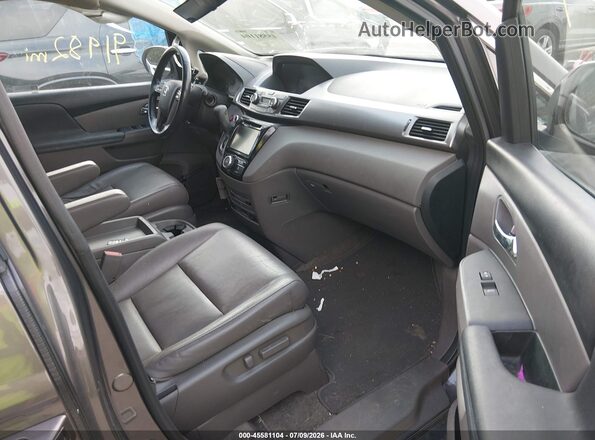 5FNRL5H69HB013895 2017 HONDA ODYSSEY Gray წინა სალონის ხედი