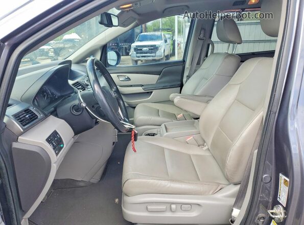 5FNRL5H6XGB096168 2016 HONDA ODYSSEY Charcoal წინა სალონის ხედი