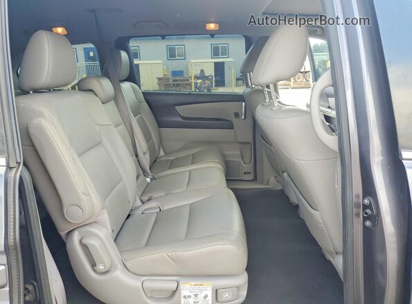 5FNRL5H6XGB096168 2016 HONDA ODYSSEY Charcoal უკანა სალონის ხედი