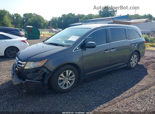 5FNRL5H6XHB000217 2017 HONDA ODYSSEY Gray Առջևի ձախ երեք քառորդ տեսարան