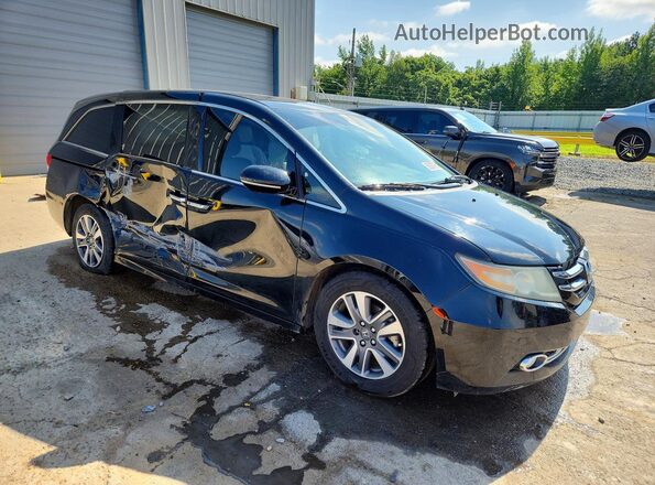 5FNRL5H92HB005955 2017 HONDA ODYSSEY Black Delantero derecho