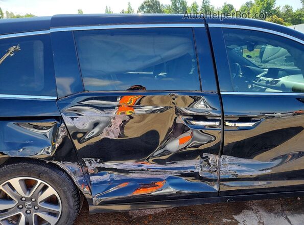 5FNRL5H92HB005955 2017 HONDA ODYSSEY Black Vista interior trasera