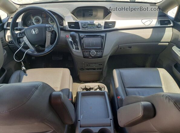 5FNRL5H98HB004115 2017 HONDA ODYSSEY Brown Dashboard view
