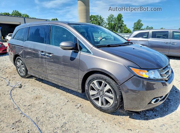 5FNRL5H98HB004115 2017 HONDA ODYSSEY Brown Front right