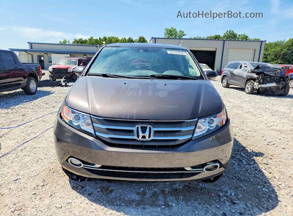 5FNRL5H98HB004115 2017 HONDA ODYSSEY Brown Front view