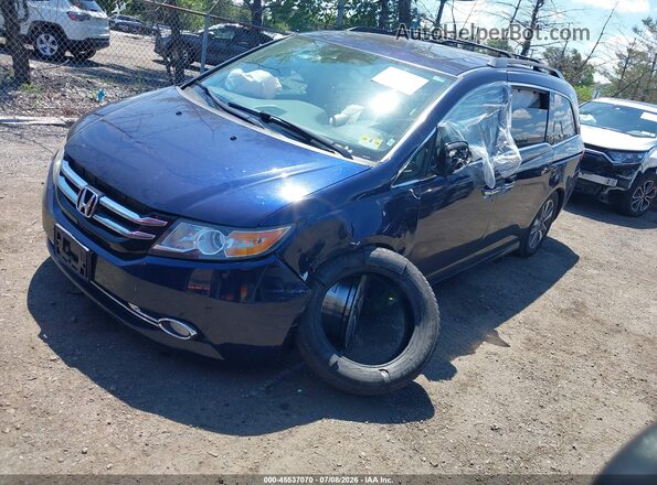 5FNRL5H98HB023313 2017 HONDA ODYSSEY Blue Առջևի ձախ երեք քառորդ տեսարան