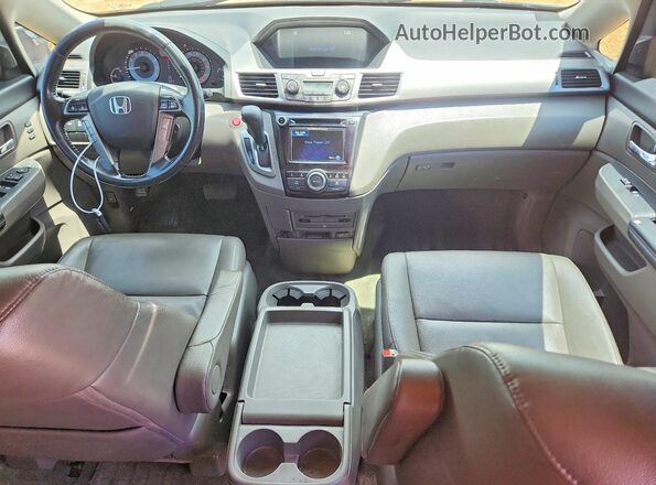 5FNRL5H99GB044296 2016 HONDA ODYSSEY Белый Вид панели приборов