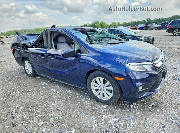 5FNRL6H20KB126998 2019 HONDA ODYSSEY Blue Delantero derecho