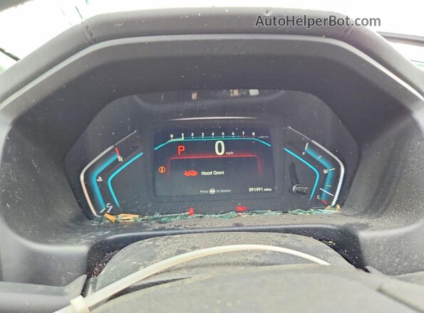 5FNRL6H20KB126998 2019 HONDA ODYSSEY Blue Vista del cuadro de instrumentos