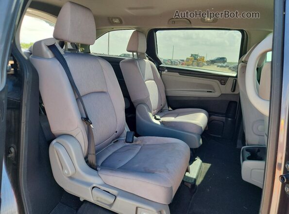 5FNRL6H23JB043693 2018 HONDA ODYSSEY Gray უკანა სალონის ხედი