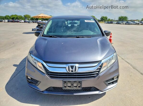 5FNRL6H23JB043693 2018 HONDA ODYSSEY Gray წინა ხედი