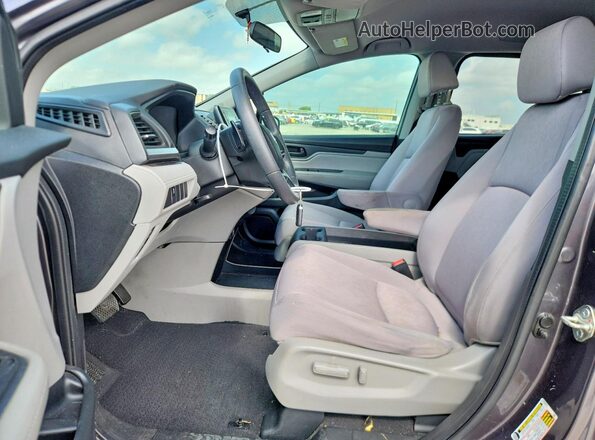 5FNRL6H23JB043693 2018 HONDA ODYSSEY Gray წინა სალონის ხედი