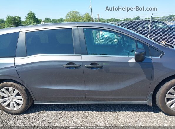 5FNRL6H23LB013032 2020 HONDA ODYSSEY Gray Widok wnętrza z tyłu