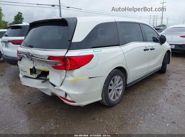 5FNRL6H24JB065704 2018 HONDA ODYSSEY White Rear right