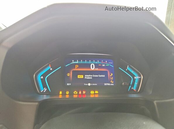 5FNRL6H24MB009279 2021 HONDA ODYSSEY Gray Instrument cluster view