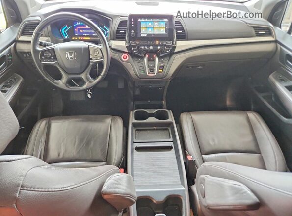 5FNRL6H24MB009279 2021 HONDA ODYSSEY Gray Dashboard view