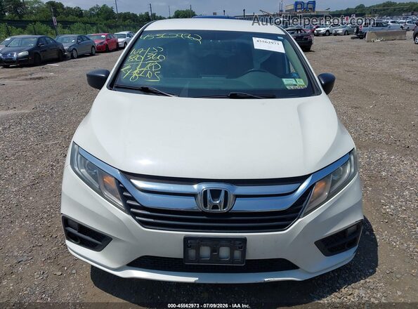 5FNRL6H29JB107672 2018 HONDA ODYSSEY White Instrument cluster view
