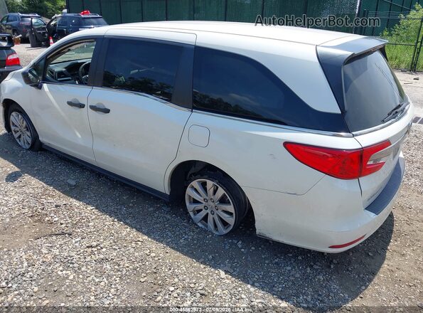 5FNRL6H29JB107672 2018 HONDA ODYSSEY White Rear left