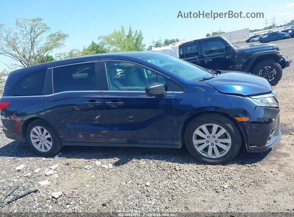 5FNRL6H29KB126997 2019 HONDA ODYSSEY Blue Rear interior view
