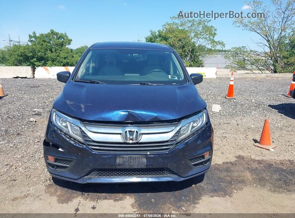 5FNRL6H29KB126997 2019 HONDA ODYSSEY Blue Instrument cluster view