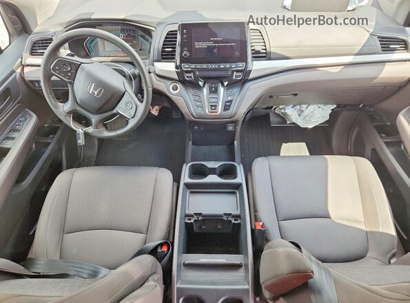 5FNRL6H50MB044914 2021 HONDA ODYSSEY Brown Dashboard view