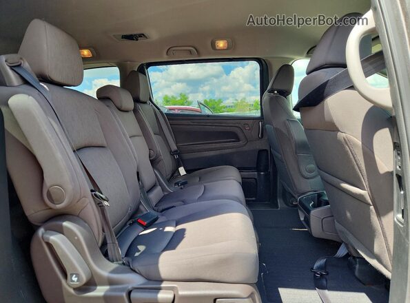 5FNRL6H50MB044914 2021 HONDA ODYSSEY Brown Rear interior view