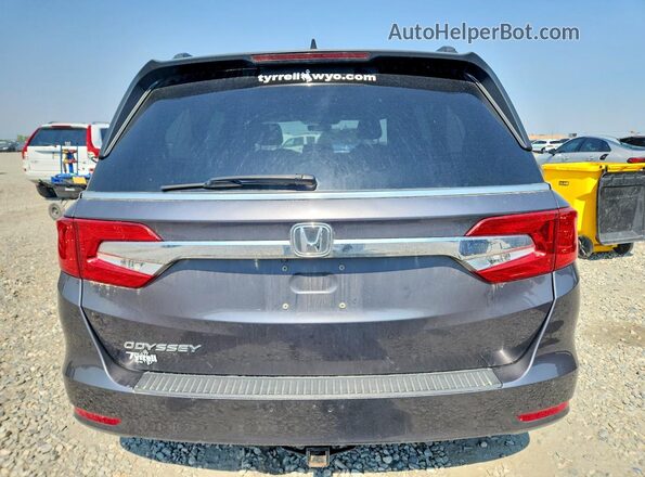 5FNRL6H51JB102931 2018 HONDA ODYSSEY Gray Rear view