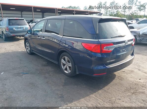 5FNRL6H52JB085654 2018 HONDA ODYSSEY Blue Задня ліва чверть