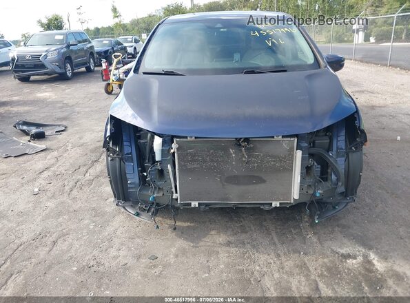 5FNRL6H52JB085654 2018 HONDA ODYSSEY Blue Вид щитка приладів