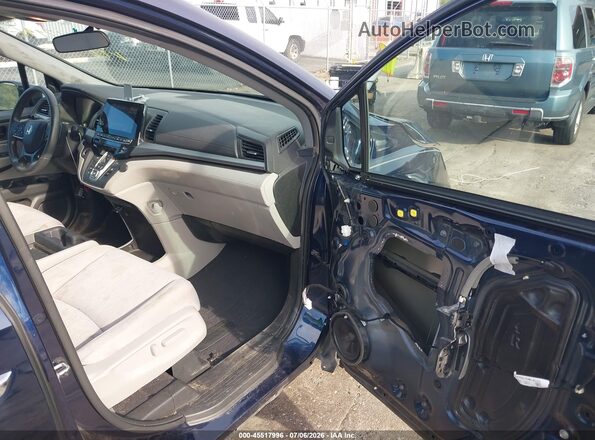 5FNRL6H52JB085654 2018 HONDA ODYSSEY Blue Вид салону спереду