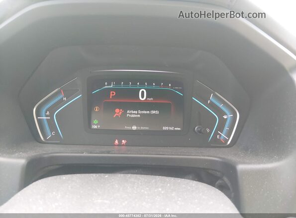 5FNRL6H52KB101451 2019 HONDA ODYSSEY Gray Widok tylnych siedzeń