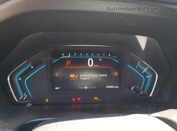 5FNRL6H52MB044915 2021 HONDA ODYSSEY Gray Սարքավորումների վահանակի տեսք