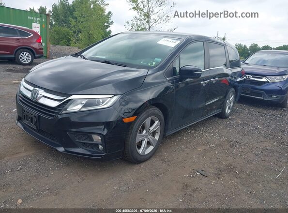 5FNRL6H53KB008339 2019 HONDA ODYSSEY Black Առջևի ձախ երեք քառորդ տեսարան