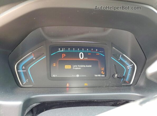 5FNRL6H53KB060103 2019 HONDA ODYSSEY Gray Вид щитка приладів