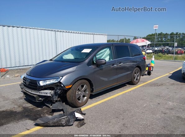 5FNRL6H53NB038834 2022 HONDA ODYSSEY Gray Przód lewy