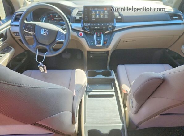 5FNRL6H54KB060045 2019 HONDA ODYSSEY Burgundy Dashboard view
