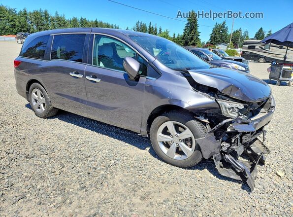 5FNRL6H55JB055838 2018 HONDA ODYSSEY Угольный Передняя правая четверть
