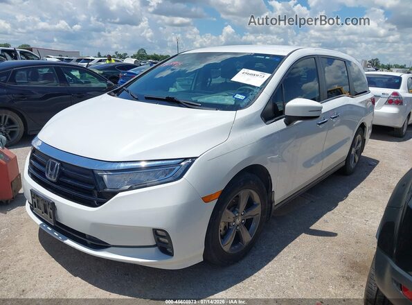 5FNRL6H55MB032886 2021 HONDA ODYSSEY White Vista tres cuartos delantera izquierda