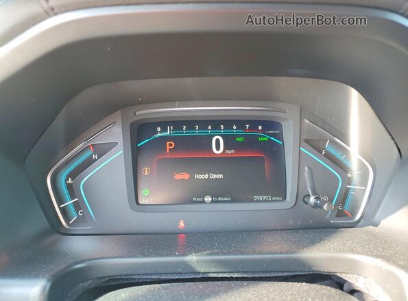 5FNRL6H56JB067951 2018 HONDA ODYSSEY Gray Widok zestawu wskaźników