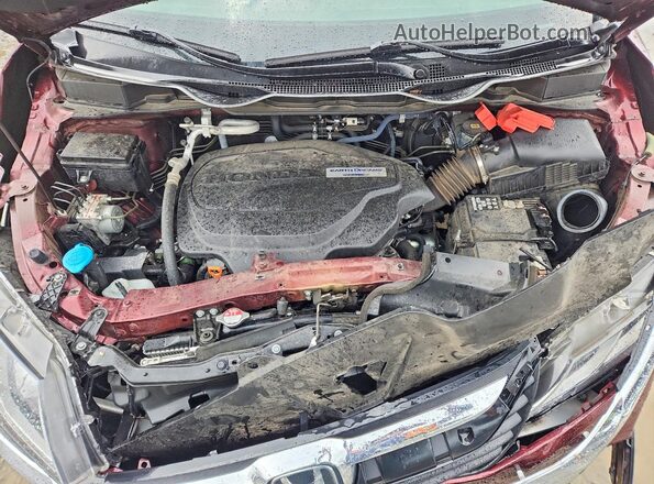 5FNRL6H56KB087425 2019 HONDA ODYSSEY Burgundy ძრავის განყოფილების ხედი